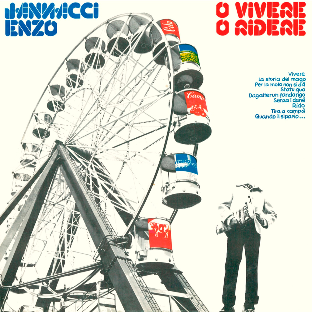 copertina dell'album "o vivere o ridere" di enzo jannacci
