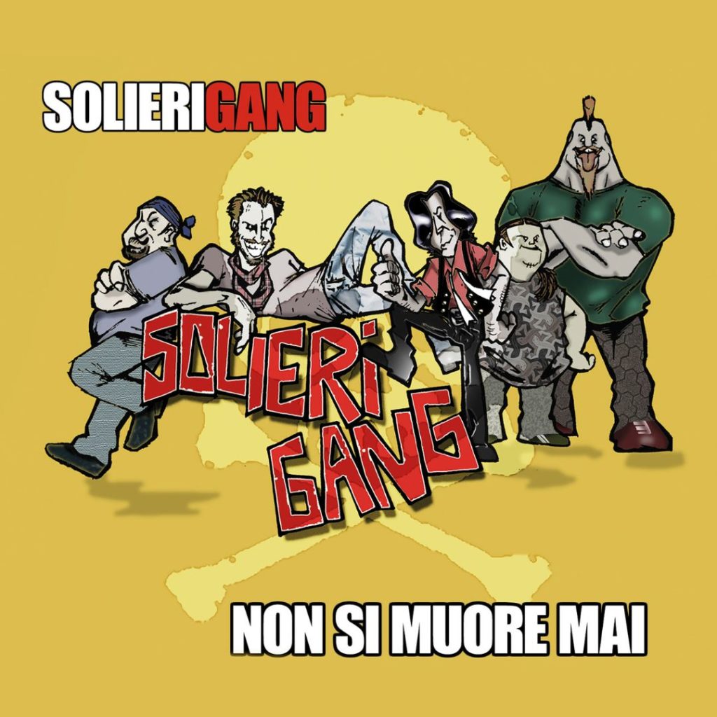 Cover per Solieri Gang - "Non si muore mai", il primo EP della band di Maurizio Solieri. Il dico è uscito il 18 marzo del 2018 ed è stato pubblicato da Ala Bianca.
