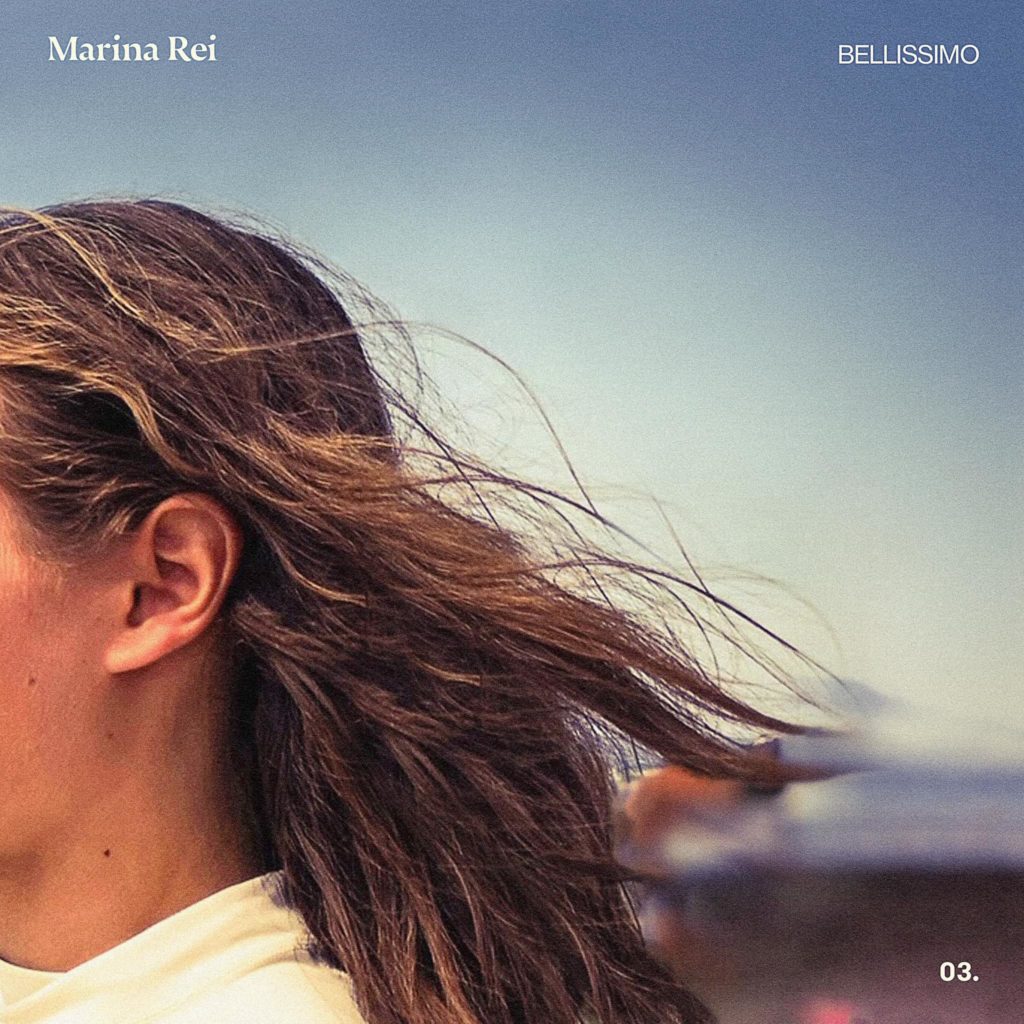 Copertina del nuovo singolo di Marina rei, "Bellissimo", dal disco "Per essere felici"